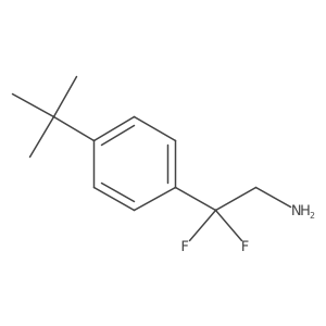 2-(4-(tert-Butyl)phenyl)-2,2-difluoroethan-1-amine结构式
