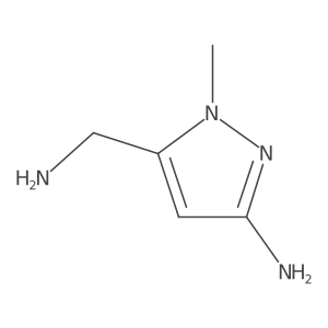 5-(Aminomethyl)-1-methyl-1H-pyrazol-3-amine Structure