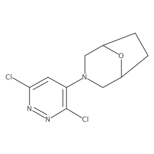 3-(3,6-Dichloropyridazin-4-yl)-8-oxa-3-azabicyclo[3.2.1]octane Structure