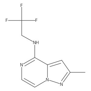 2-Methyl-N-(2,2,2-trifluoroethyl)pyrazolo[1,5-a]pyrazin-4-amine Structure