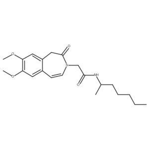 2-(7,8-dimethoxy-2-oxo-1,2-dihydro-3H-3-benzazepin-3-yl)-N-(heptan-2-yl)acetamide结构式