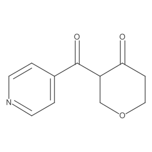 3-(Pyridine-4-carbonyl)oxan-4-one Structure