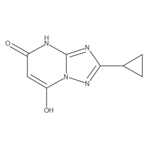 2-Cyclopropyl-7-hydroxy-4H,5H-[1,2,4]triazolo[1,5-A]pyrimidin-5-one结构式