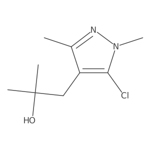 1-(5-chloro-1,3-dimethyl-1H-pyrazol-4-yl)-2-methylpropan-2-ol结构式