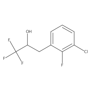3-(3-Chloro-2-fluorophenyl)-1,1,1-trifluoropropan-2-ol Structure