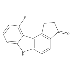10-Fluoro-1,2-dihydrocyclopenta[c]carbazol-3(6H)-one Structure