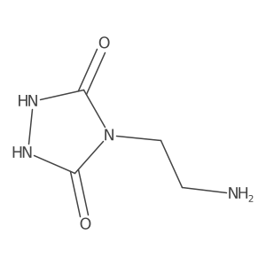 4-(2-Aminoethyl)-1,2,4-triazolidine-3,5-dione Structure