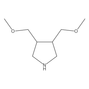 trans-3,4-Bis(methoxymethyl)pyrrolidine Structure