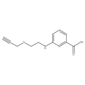 6-{[2-(Prop-2-yn-1-ylsulfanyl)ethyl]amino}pyridine-2-carboxylic acid Structure