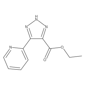 Ethyl 4-(2-pyridinyl)-1H-1,2,3-triazole-5-carboxylate结构式