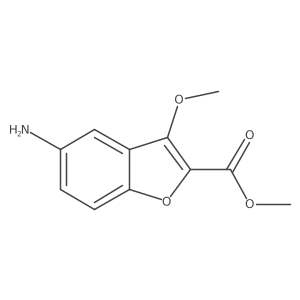 Methyl 5-amino-3-methoxybenzofuran-2-carboxylate Structure
