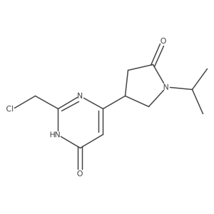 4-(2-(Chloromethyl)-6-hydroxypyrimidin-4-yl)-1-isopropylpyrrolidin-2-one结构式