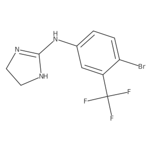 N-[4-bromo-3-(trifluoromethyl)phenyl]-4,5-dihydro-1H-imidazol-2-amine Structure