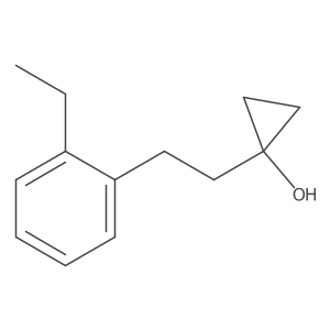 1-[2-(2-Ethylphenyl)ethyl]cyclopropan-1-ol结构式