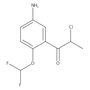 1-(5-Amino-2-(difluoromethoxy)phenyl)-2-chloropropan-1-one Structure