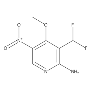 3-(Difluoromethyl)-4-methoxy-5-nitropyridin-2-amine Structure