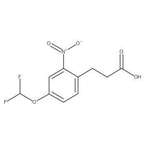 3-(4-(Difluoromethoxy)-2-nitrophenyl)propanoic acid结构式