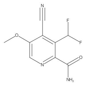 4-Cyano-3-(difluoromethyl)-5-methoxypicolinamide结构式