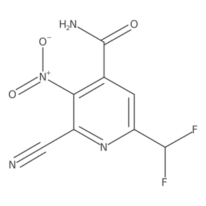 2-Cyano-6-(difluoromethyl)-3-nitroisonicotinamide Structure