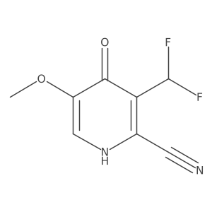 3-(Difluoromethyl)-4-hydroxy-5-methoxypicolinonitrile结构式