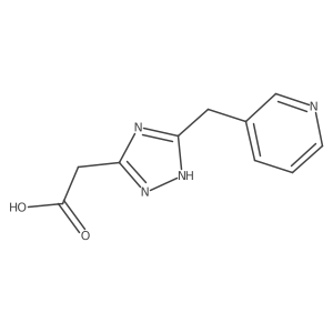 1H-1,2,4-Triazole-5-acetic acid, 3-(3-pyridinylmethyl)-结构式