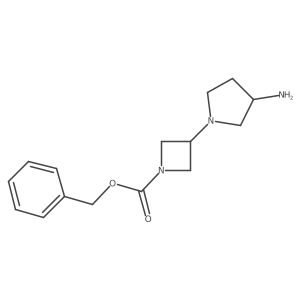 Benzyl 3-(3-aminopyrrolidin-1-yl)azetidine-1-carboxylate Structure