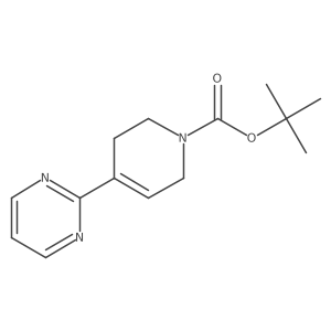 4-Pyrimidin-2-yl-3,6-dihydro-2H-pyridine-1-carboxylic acid tert-butyl ester Structure