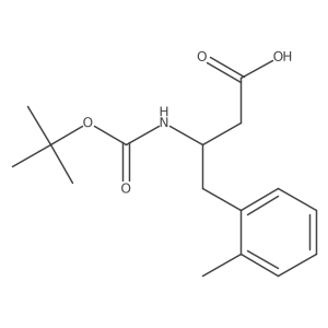 3-(Boc-amino)-4-(o-tolyl)butyric Acid结构式