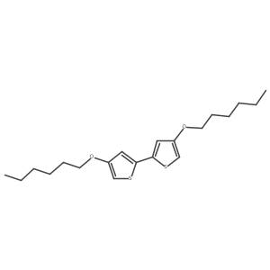 4,4'-Bis(hexyloxy)-2,2'-bithiophene Structure