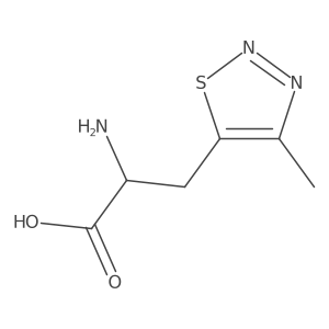 (2R)-2-Amino-3-(4-methyl-1,2,3-thiadiazol-5-yl)propanoic acid Structure