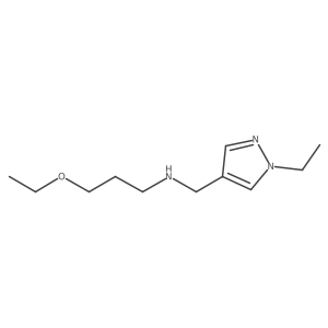 (3-ethoxypropyl)[(1-ethyl-1H-pyrazol-4-yl)methyl]amine Structure