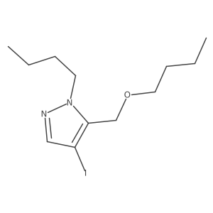 5-(butoxymethyl)-1-butyl-4-iodo-1H-pyrazole Structure