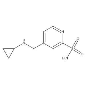 4-[(Cyclopropylamino)methyl]pyridine-2-sulfonamide Structure