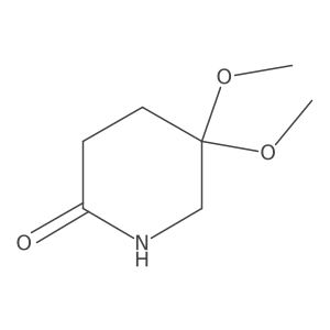 5,5-Dimethoxypiperidin-2-one结构式