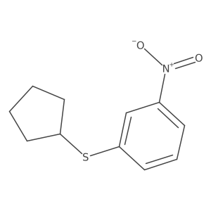 1-(Cyclopentylsulfanyl)-3-nitrobenzene结构式