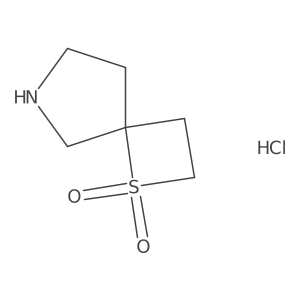 1-Thia-6-azaspiro[3.4]octane1,1-dioxidehydrochloride结构式