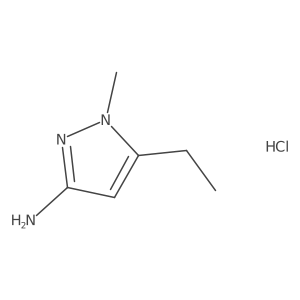 5-Ethyl-1-methyl-1H-pyrazol-3-amine hydrochloride结构式