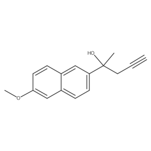 2-(6-Methoxy-2-naphthyl)-4-pentyn-2-ol结构式