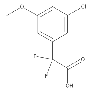 2-(3-Chloro-5-methoxyphenyl)-2,2-difluoroacetic acid Structure