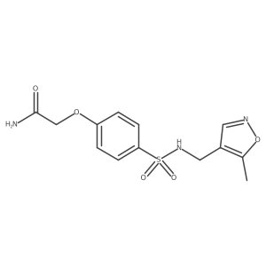 2-(4-(N-((5-methylisoxazol-4-yl)methyl)sulfamoyl)phenoxy)acetamide Structure