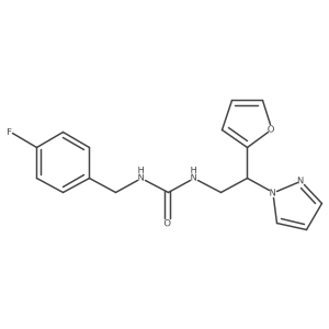 1-(4-fluorobenzyl)-3-(2-(furan-2-yl)-2-(1H-pyrazol-1-yl)ethyl)urea Structure
