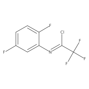 N-(2,5-Difluorophenyl)-2,2,2-trifluoroacetimidoyl Chloride结构式