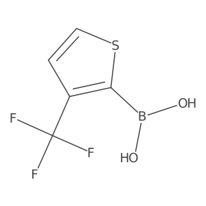 (3-(Trifluoromethyl)thiophen-2-yl)boronic acid结构式
