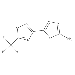 5-[2-(Trifluoromethyl)-1,3-thiazol-4-yl]-1,3-thiazol-2-amine Structure