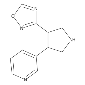 3-(4-(Pyridin-3-yl)pyrrolidin-3-yl)-1,2,4-oxadiazole Structure