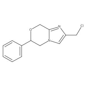 2-(chloromethyl)-6-phenyl-5,6-dihydro-8H-imidazo[2,1-c][1,4]oxazine结构式
