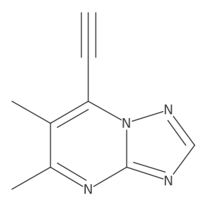 7-Ethynyl-5,6-dimethyl-[1,2,4]triazolo[1,5-a]pyrimidine Structure