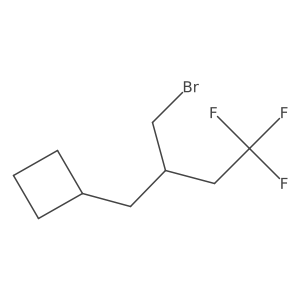 (2-(Bromomethyl)-4,4,4-trifluorobutyl)cyclobutane Structure