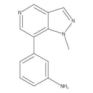 3-{1-methyl-1H-pyrazolo[4,3-c]pyridin-7-yl}aniline结构式