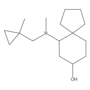 6-{Methyl[(1-methylcyclopropyl)methyl]amino}spiro[4.5]decan-8-ol结构式